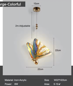 Nordic Vlinder LED Hanglamp – Moderne Kroonluchter voor Woonkamer & Slaapkamer