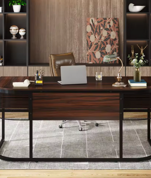 Groot Directiebureau met 4 Lades – 160 cm Werkblad & Industrieel Design