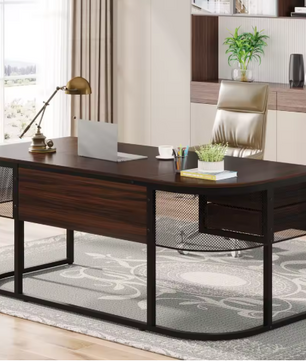 Groot Directiebureau met 4 Lades – 160 cm Werkblad & Industrieel Design