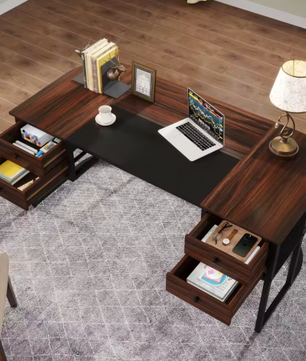 Groot Directiebureau met 4 Lades – 160 cm Werkblad & Industrieel Design