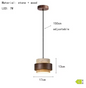 Travertijn Hanglamp – Creatieve Natuurlijke LED Binnenlamp
