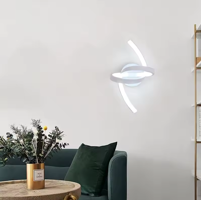 Moderne LED Wandlamp – 19W, 6500K Koud Licht, Aluminium Design