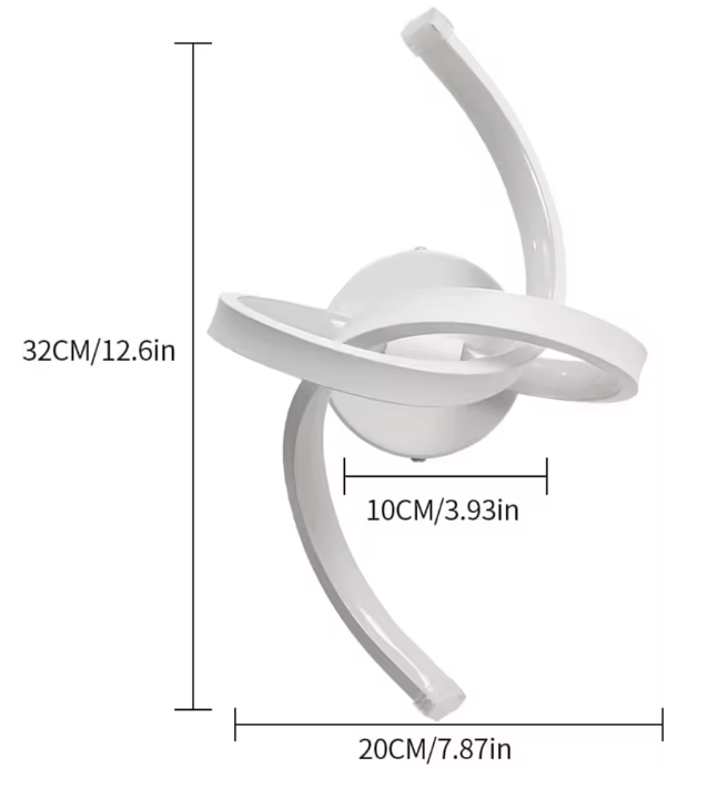 Moderne LED Wandlamp – 19W, 6500K Koud Licht, Aluminium Design