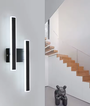 Moderne LED Wandlamp – 32W, 3600LM, Acryl Zwart Design