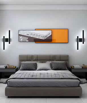 Moderne LED Wandlamp – 32W, 3600LM, Acryl Zwart Design