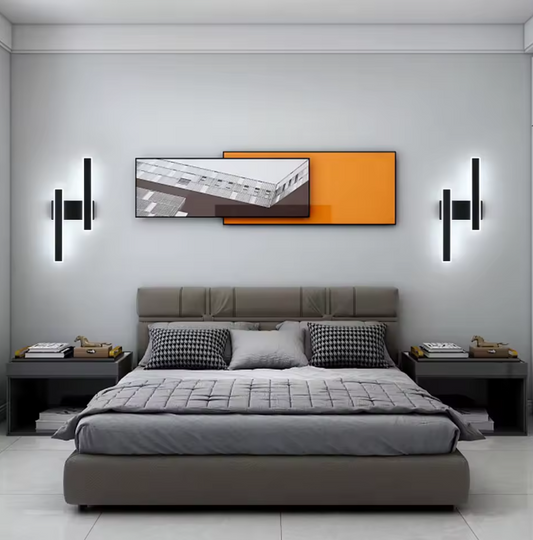 Moderne LED Wandlamp – 32W, 3600LM, Acryl Zwart Design