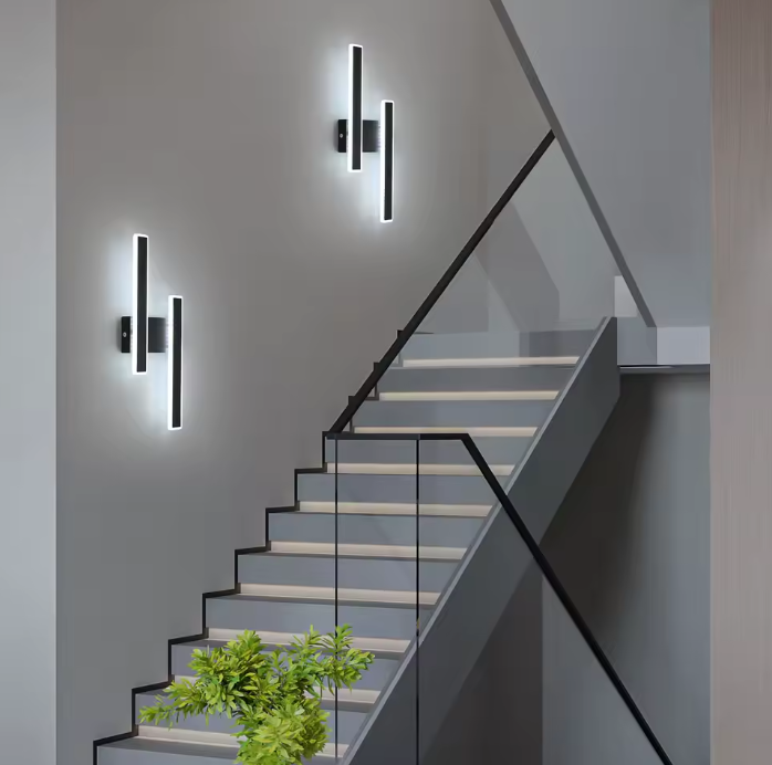 Moderne LED Wandlamp – 32W, 3600LM, Acryl Zwart Design