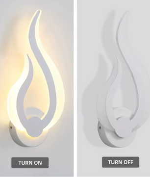 Moderne LED Wandlamp – 10W, 3000K Warm Wit, Vlamvormig Design