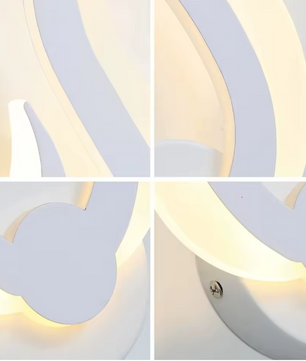Moderne LED Wandlamp – 10W, 3000K Warm Wit, Vlamvormig Design