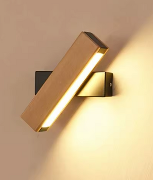 LED Wandlamp – 360° Draaibaar, 4W Warm Wit, 21×4×4,5 cm