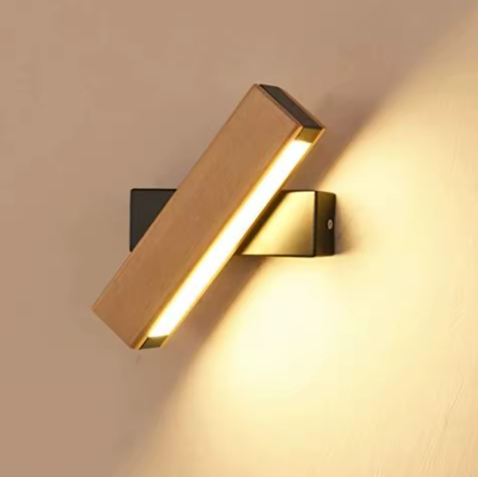 LED Wandlamp – 360° Draaibaar, 4W Warm Wit, 21×4×4,5 cm