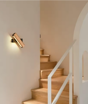 LED Wandlamp – 360° Draaibaar, 4W Warm Wit, 21×4×4,5 cm