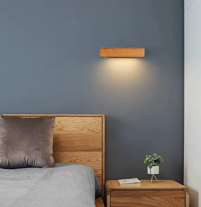 LED Wandlamp – 360° Draaibaar, 4W Warm Wit, 21×4×4,5 cm