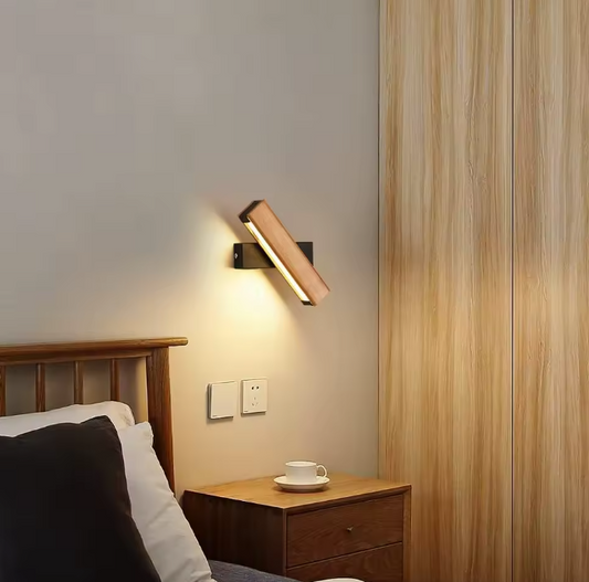 LED Wandlamp – 360° Draaibaar, 4W Warm Wit, 21×4×4,5 cm