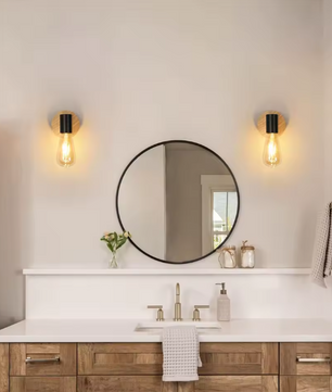 Industriële Zwarte Wandkandelaar – Retro E27 Wandlamp met Uniek Ontwerp