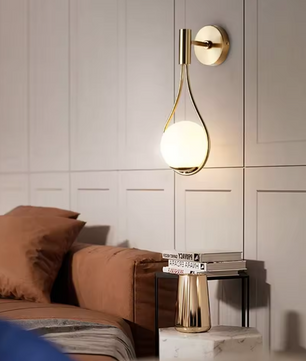 Moderne Geometrische Wandlamp – Gouden E27 IJzeren Kandelaar