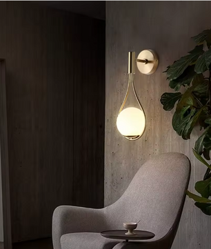 Moderne Geometrische Wandlamp – Gouden E27 IJzeren Kandelaar
