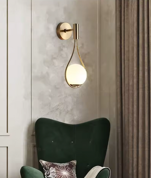 Moderne Geometrische Wandlamp – Gouden E27 IJzeren Kandelaar
