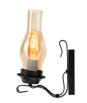 Retro Wandlamp – IJzer & Glas, Dimbaar Ontwerp met E27 Fitting