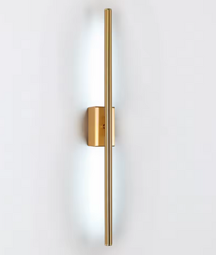 Moderne LED Wandlamp – Aluminium Striplamp 8W, Goudkleurig