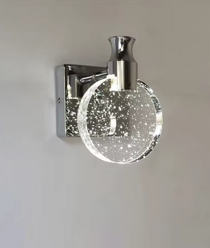 Moderne LED Wandlamp – 1000LM, Dimbaar met 3 Kleurtemperaturen, Chroom & Acryl