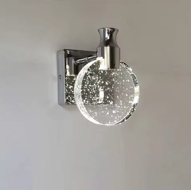 Moderne LED Wandlamp – 1000LM, Dimbaar met 3 Kleurtemperaturen, Chroom & Acryl