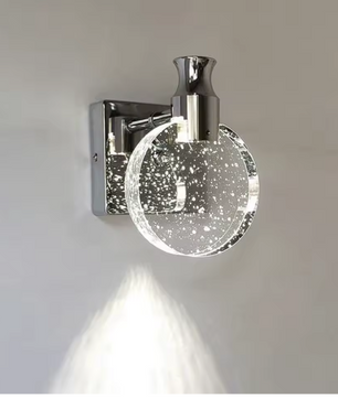 Moderne LED Wandlamp – 1000LM, Dimbaar met 3 Kleurtemperaturen, Chroom & Acryl