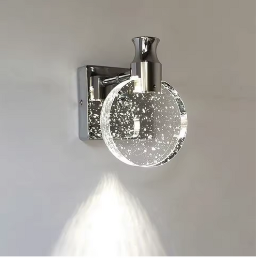 Moderne LED Wandlamp – 1000LM, Dimbaar met 3 Kleurtemperaturen, Chroom & Acryl
