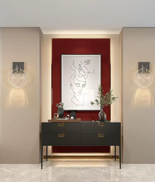 Moderne LED Wandlamp – 1000LM, Dimbaar met 3 Kleurtemperaturen, Chroom & Acryl