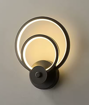 Moderne LED Wandlamp – 20W Warm Licht (3000K), Zwart Aluminium Wandspot