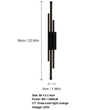 Moderne LED Wandlamp – Warm Licht 3000K, Op en Neer Schijnend