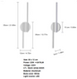 Moderne LED Wandlamp – Warm Licht 3000K, Op en Neer Schijnend
