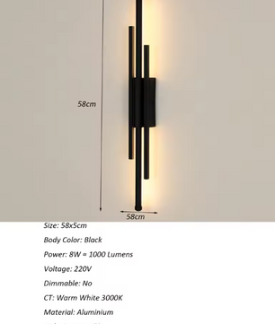 Moderne LED Wandlamp – Warm Licht 3000K, Op en Neer Schijnend