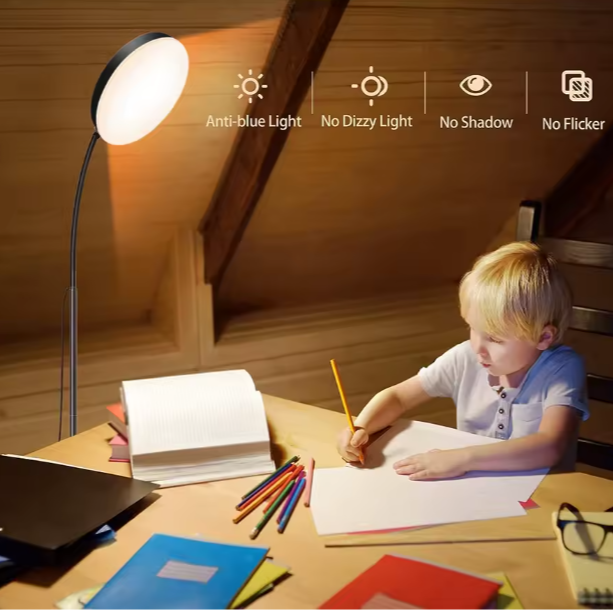 LED Vloerlamp met Flexibele Zwanenhals – Dimbaar & 3 Lichtkleuren