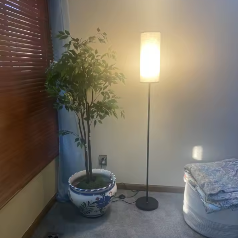 Moderne Vloerlamp – Hoge Staande Lamp met Dimbare LED & Lampenkap