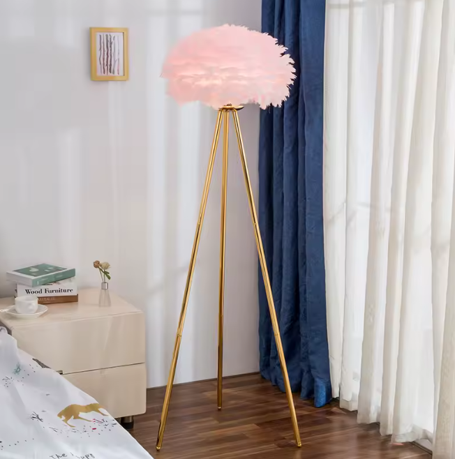 Veren Vloerlamp – Luxe Staande Lamp met Romantische Sfeerverlichting