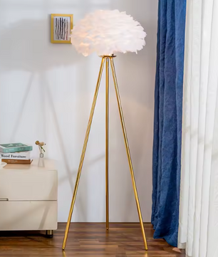 Veren Vloerlamp – Luxe Staande Lamp met Romantische Sfeerverlichting