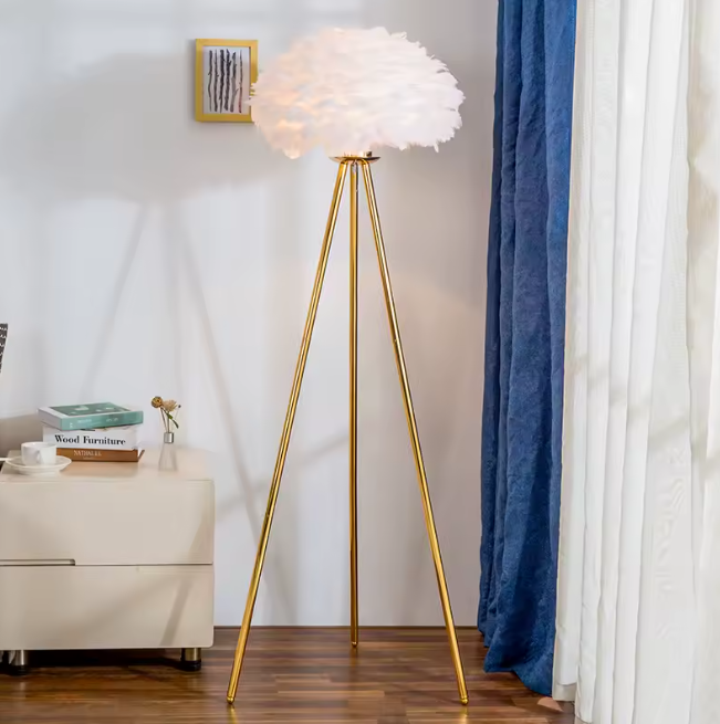 Veren Vloerlamp – Luxe Staande Lamp met Romantische Sfeerverlichting
