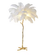 Scandinavische Veren Vloerlamp – Moderne Staande Lamp met Sfeerverlichting