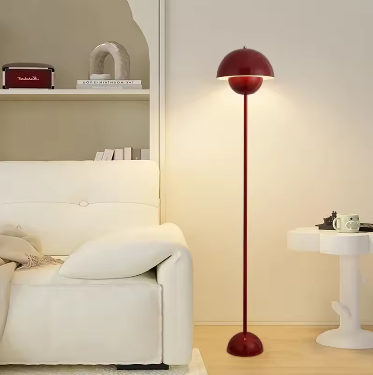 Moderne Crèmekleurige Vloerlamp – LED Staande Lamp met E27 Fitting