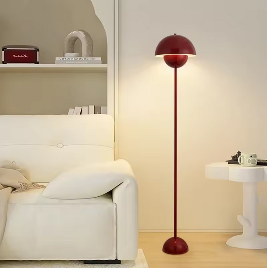 Moderne Crèmekleurige Vloerlamp – LED Staande Lamp met E27 Fitting
