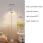 Moderne Crèmekleurige Vloerlamp – LED Staande Lamp met E27 Fitting