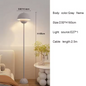 Moderne Crèmekleurige Vloerlamp – LED Staande Lamp met E27 Fitting