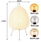 Japanse Rijstpapier Vloerlamp – Wabi Sabi Staande Lamp met Vintage Design