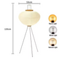 Japanse Rijstpapier Vloerlamp – Wabi Sabi Staande Lamp met Vintage Design