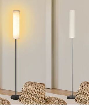 LED Vloerlamp 170 cm – Stoffen Staande Lamp met Afstandsbediening & Dimbare Lichtkleuren