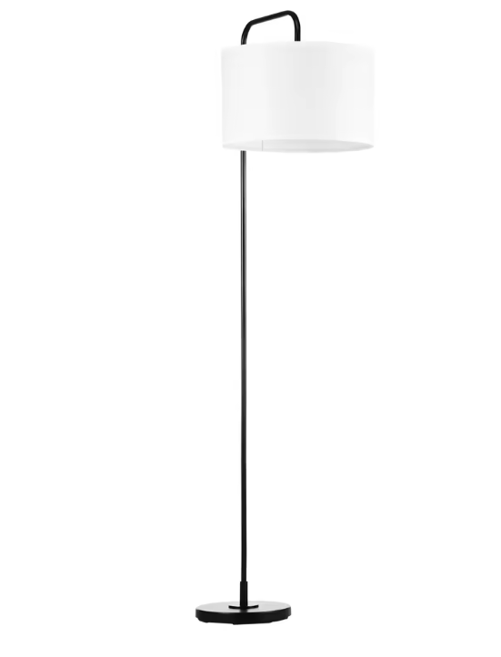 Vloerlamp met Linnen Kap – Moderne Staande Lamp 163,5 cm Hoog