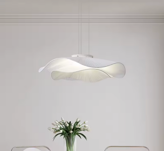 Moderne Stoffen LED Hanglamp – Scandinavische Dimbare Plafondlamp