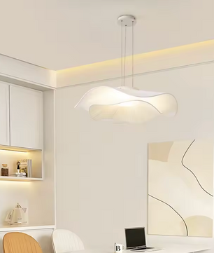 Moderne Stoffen LED Hanglamp – Scandinavische Dimbare Plafondlamp