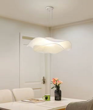 Moderne Stoffen LED Hanglamp – Scandinavische Dimbare Plafondlamp